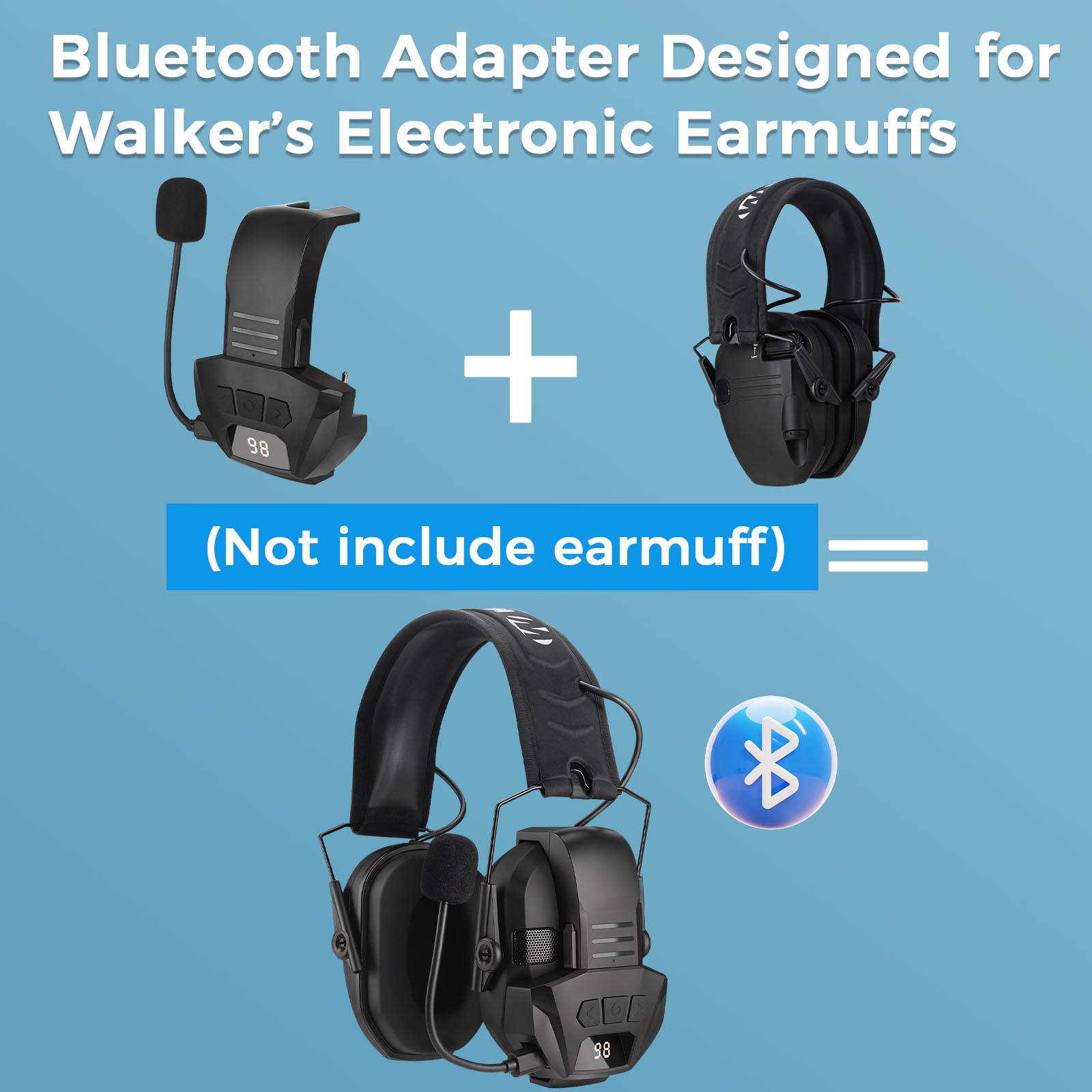 Walker's Razor Electric Earmuffs Bluetooth Adapter